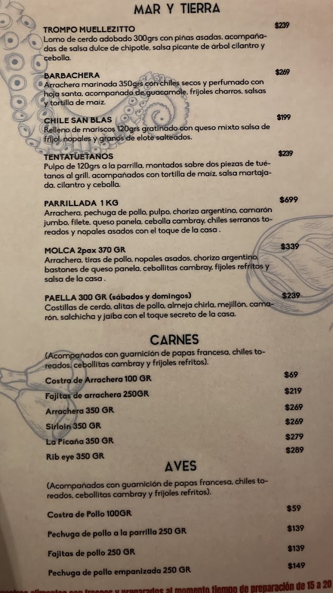 Muellezitto Hacienda Ojo de Agua Menu - Image 6